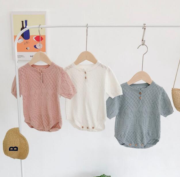 2024新品★子供服　ニットロンパース★66-90cm★3色