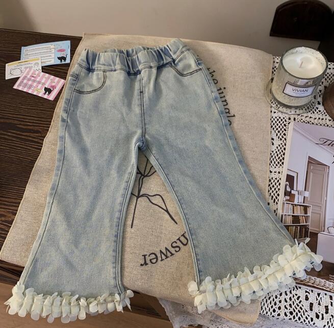 「2024」子供服★ズボン★ジーンズ★ボトムス★韓国風子供服★キッズ女の子★80-130CM