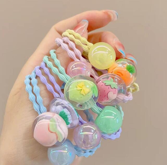 髪飾り★まとめ髪用★ヘアアクセサリー★ヘアゴム★キッズ女の子★多色