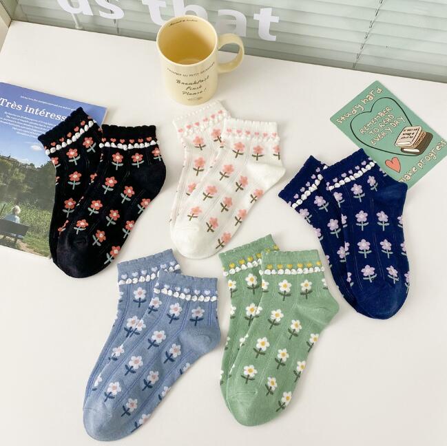 「2024春夏」靴下★レディース★ソックス★大人用★女性用靴下★花柄★可愛い★多色