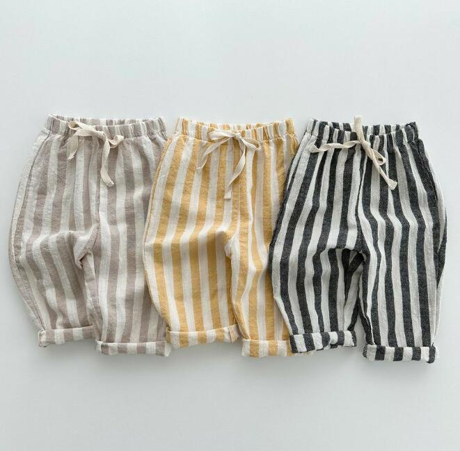 子供服★ズボン★ボトムス★ストライプ★韓国風子供服★キッズ★男女兼用★3色★80-120CM