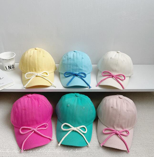 「2024」子供用★帽子★キャップ★キッズ★蝶結び★日焼け防止★野球帽★11色