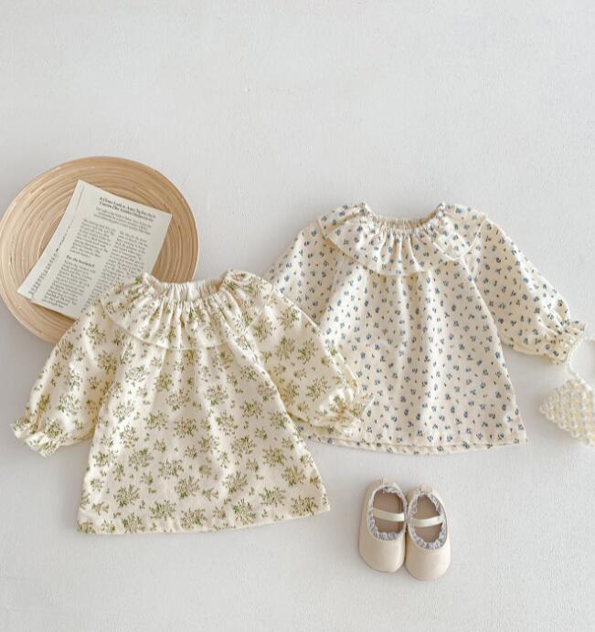 2024★春秋新作★韓国風子供服★ワンピース★2色66-100CM