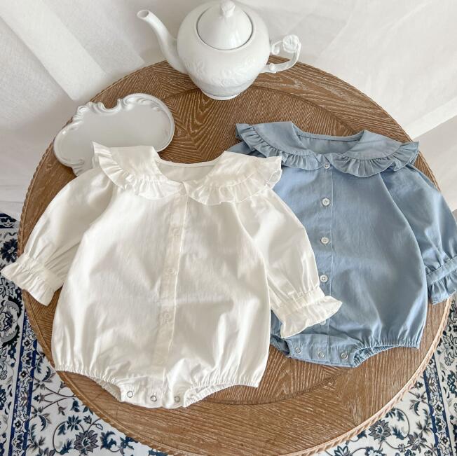 子供服★ロンパース★連体服★韓国風子供服★ベビー★無地★2色★66-100CM