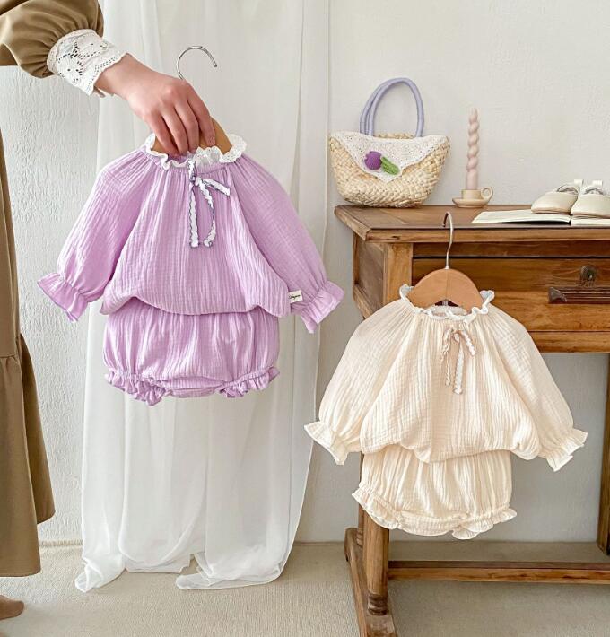 2024★春秋新作★韓国風子供服★トップス+ズボン2セット★2色66-100CM