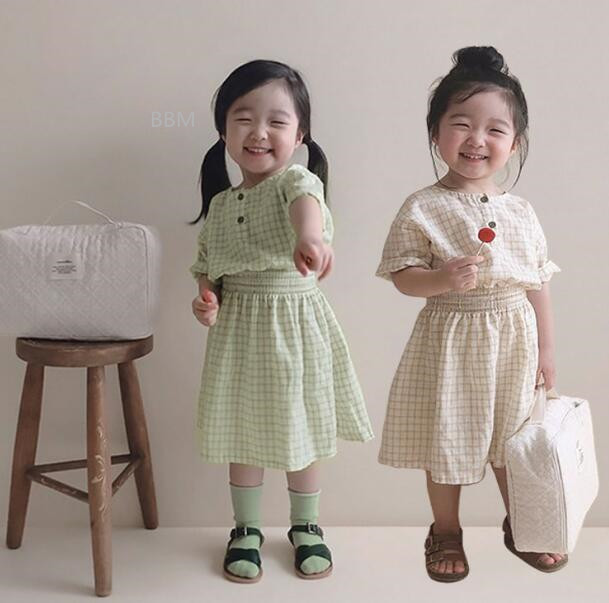 2024★春夏新作★韓国風子供服★ワンピース★2色73-100CM