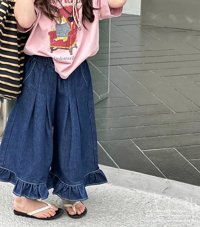 2024新品★子供服　デニムズボン★100-160cm