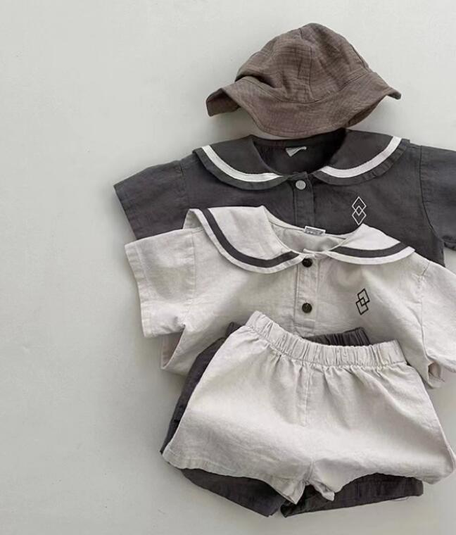 2024年夏★子供服　トップス+ズボン　セット★73-100cm★2色