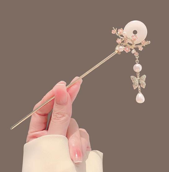 新作★女の子用★かんざし　蝶々　花★簪★古風★まとめ髪用★髪飾り★ヘアアクセサリー★