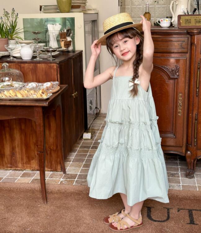 2024夏新品★子供服 　ワンピース★90-160cm★