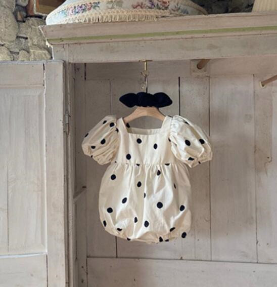 2024★春夏新作★韓国風子供服★ロンパース+ヘアバンド★66-100CM