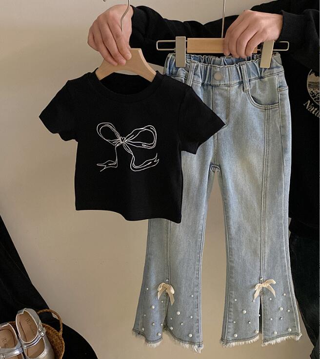 2024★春夏新作★韓国風子供服★Tシャツ★ジーンズ★分けて販売★90-140CM