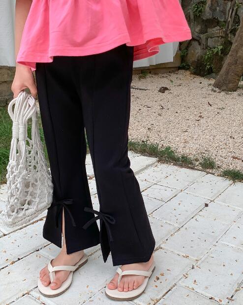 「2024」子供服★ボトムス★ズボン★キッズ女の子★韓国風子供服★無地★90-140CM