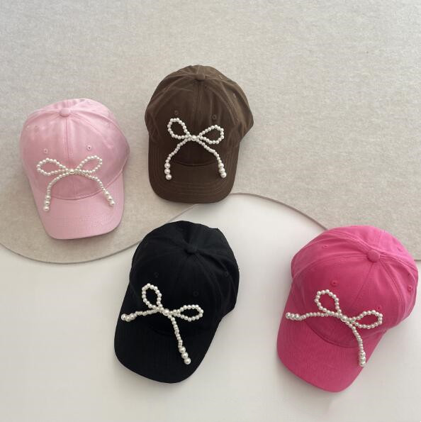 「2024」子供用★帽子★キャップ★キッズ★野球帽★蝶結び★4色