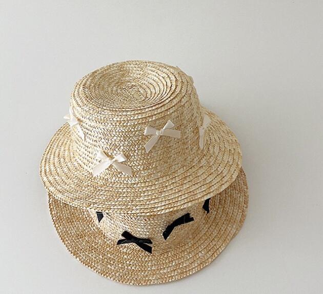 2024年夏新品★子供用★草編み帽子　ハット★2色選べ