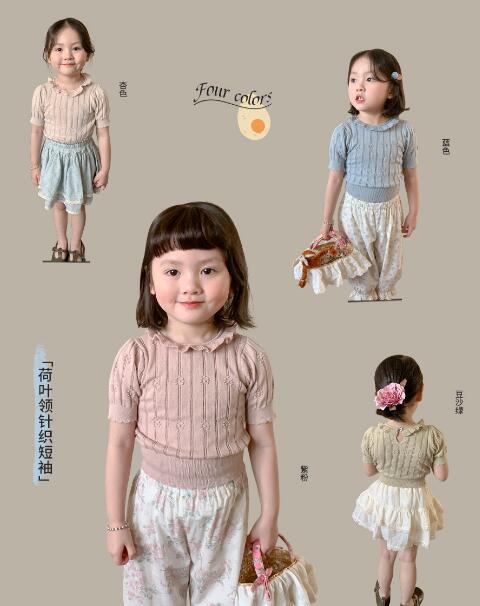 2024夏新品★子供服　トップス★80-140cm★4色