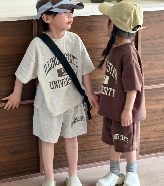 2024夏新作★子供服　トップス+ズボン　セット★80-150cm★2色