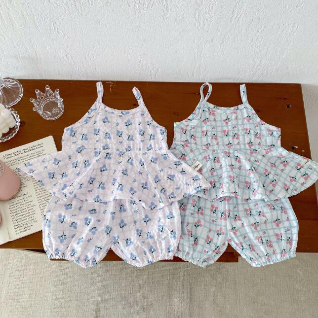 「2024」子供服★トップス+パンツ★セットアップ★韓国風子供服★ベビー★2色★66-100CM