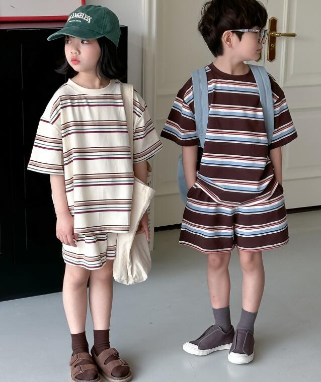 2024夏新品★子供服　トップス+ズボン　セット★90-150cm★2色