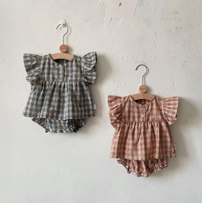 2024★夏新作★韓国風ベビー服★トップス+ズボン★2色66-90CM