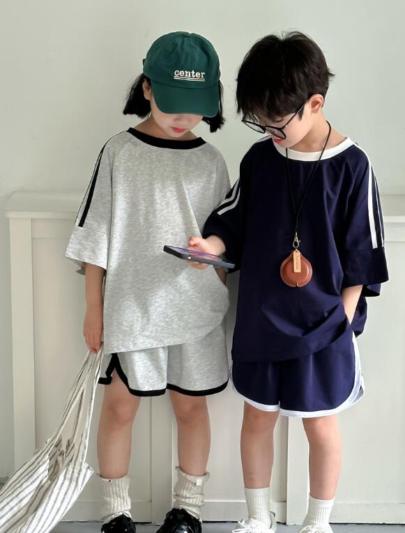 2024夏新品★子供服　トップス+ズボン　セット★90-150cm★2色