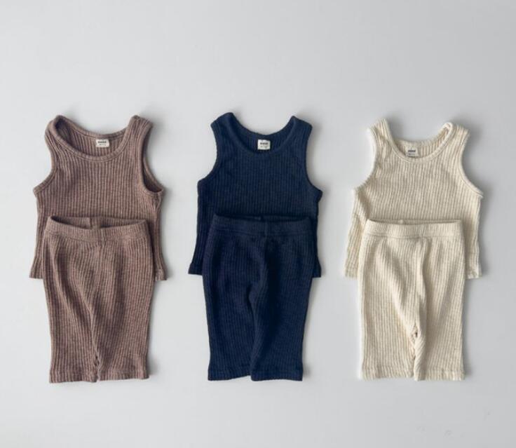 2024夏★子供服　トップス+ズボン　セット　80-130cm★3色