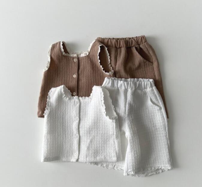 2024夏★子供服　トップス+ズボン　セット　80-130cm★2色