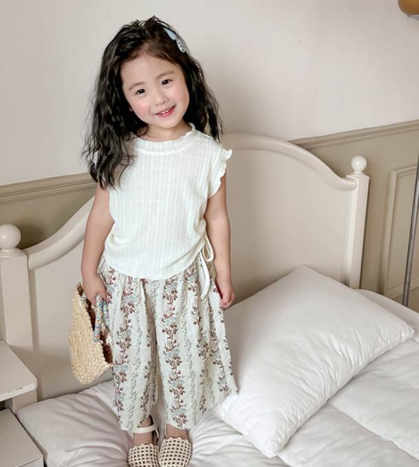 2024夏新品★子供服　トップス+ズボン　セット★90-140cm★