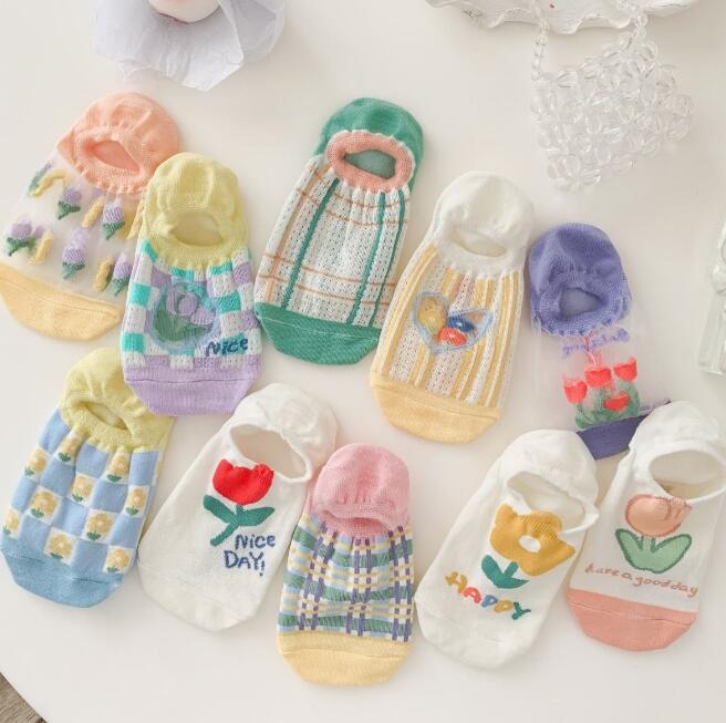 靴下★レディース★ソックス★大人用★女性用靴下★薄手★可愛い★多色