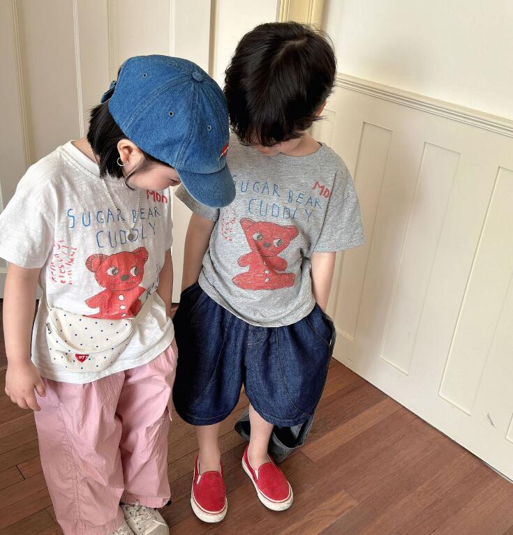 2024夏新品★子供服　トップス★90-140cm★2色