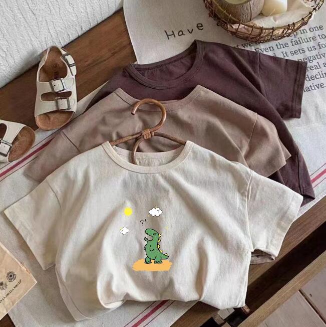 「2024」子供服★トップス★半袖★Tシャツ★韓国風子供服★キッズ★3色★90-140CM