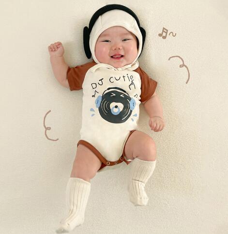 2024新品★ベビー服★ロンパース+帽子★66-90cm★