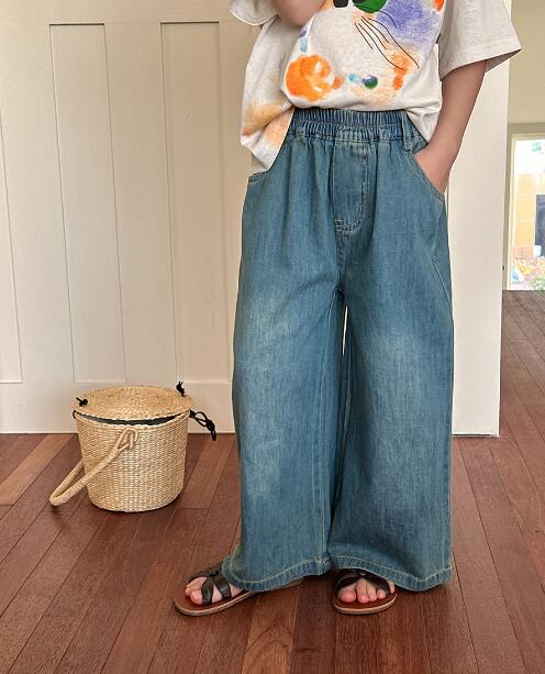 「2024」子供服★ボトムス★ジーンズ★ズボン★韓国風子供服★キッズ女の子★90-150CM