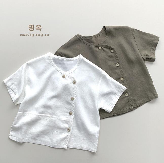 「2024」子供服★トップス★Tシャツ★韓国風子供服★半袖★2色★80-130CM
