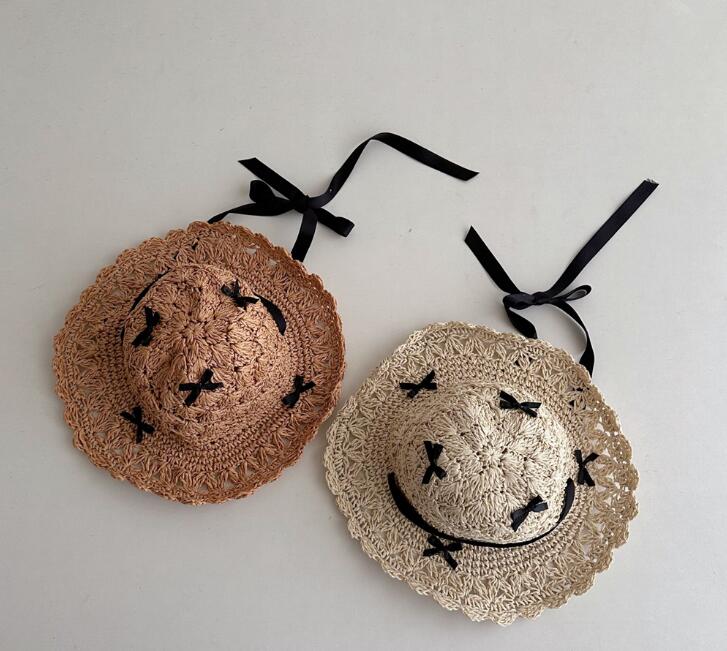 2024年夏新品★子供用★麦わら帽子　ハット★3色選べ