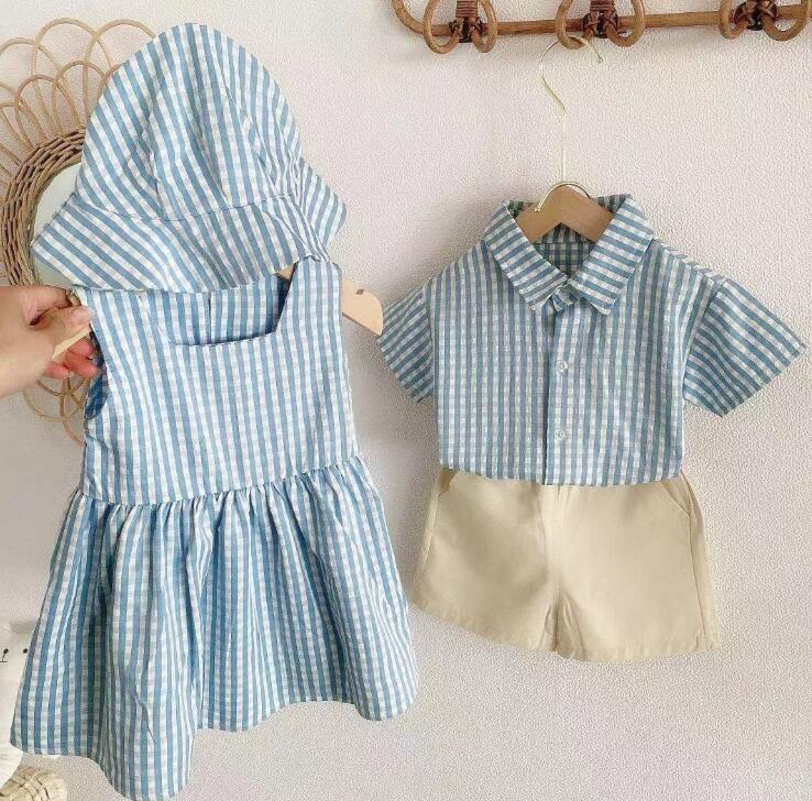 2024夏★子供服　ワンピース+帽子&上下セット　80-130cm★