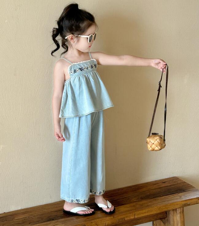 2024夏新品★子供服　トップス+ズボン　セット★90-140cm★