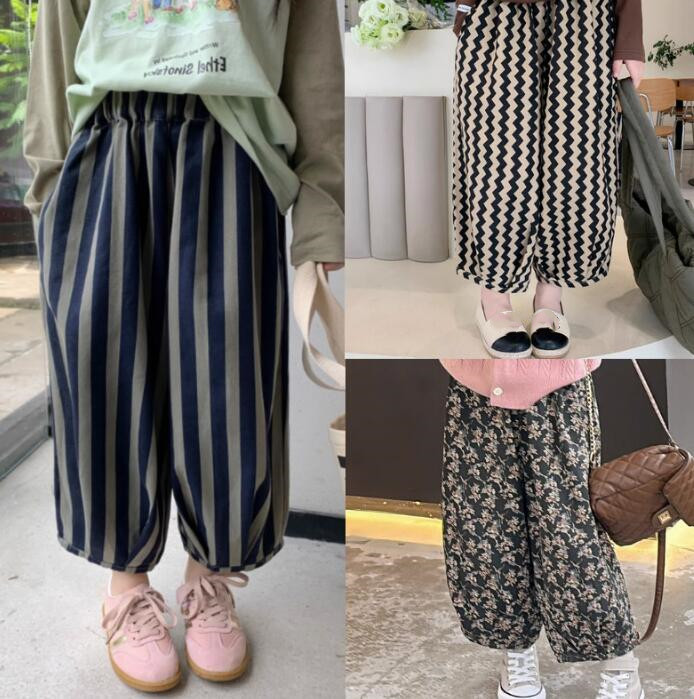 2024新品★子供服　ズボン★タグ7-15★3色