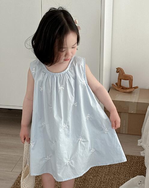 「2024」子供服★ワンピース★ノースリーブ★韓国風子供服★キッズ女の子★80-130CM