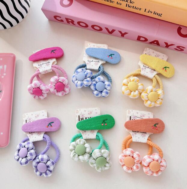髪飾り★まとめ髪用★ヘアアクセサリー★子供用★ヘアゴム★ヘアピン★可愛い★2枚入り
