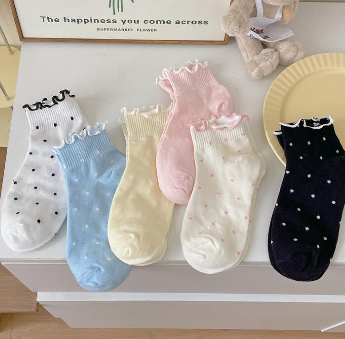 「2024」靴下★レディース★ソックス★大人用★女性用靴下★韓国風★ドット