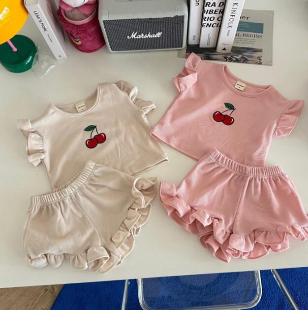 「2024」子供服★トップス+ズボン★セットアップ★韓国風子供服★2色★80-130CM