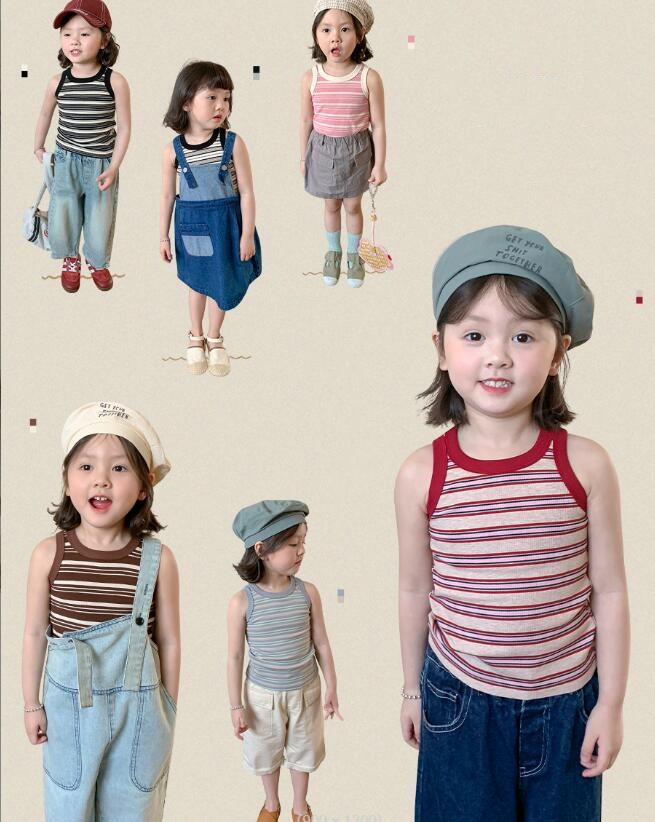 2024★夏新作★韓国風子供服★ベスト★5色80-140CM