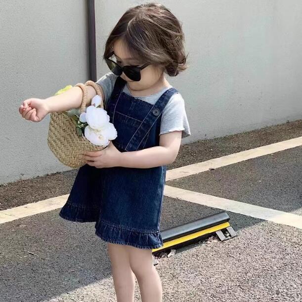 「2024」子供服★トップス+サロペットスカート★セットアップ★韓国風キッズ服★90-140CM