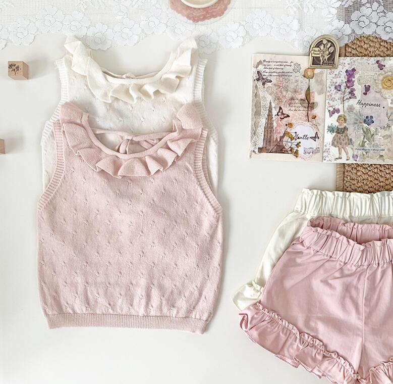 2024夏新作Cu★子供服　ニットトップス★73-110cm★2色