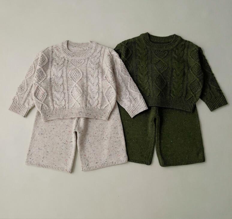 2024★春秋新作★韓国風子供服★セーター★ズボン★分けて販売★80-130CM