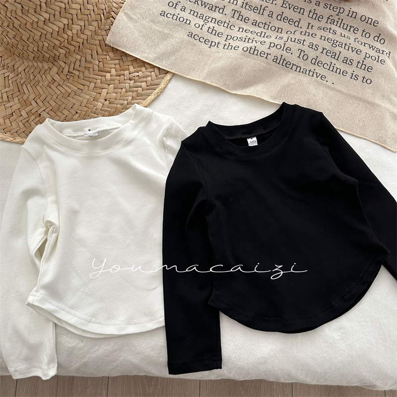 「2024」子供服★トップス★Tシャツ★韓国風子供服★長袖★2色80cm〜130cm