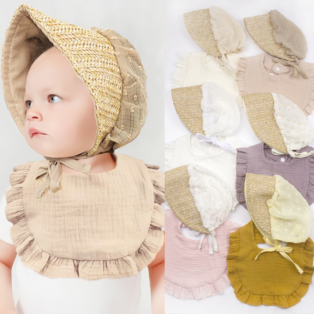 よだれかけ★子供用★涎掛け+帽子★ベビー向け★赤ちゃん用★可愛い★6色
