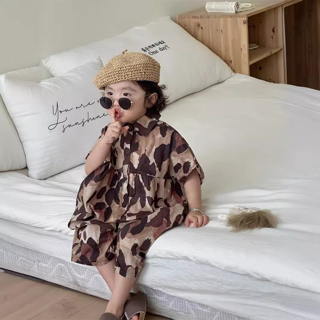 2024★夏新作★韓国風子供服★連体服★90cm〜130cm