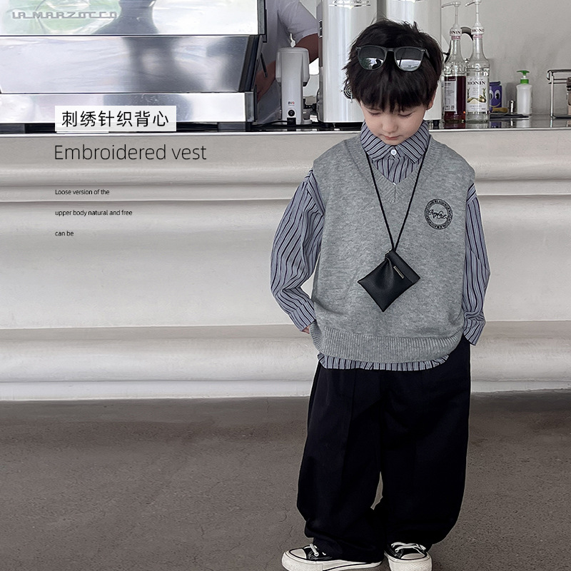 「2024」子供服★トップス★ニット★ベスト★韓国風子供服★90cm〜150cm